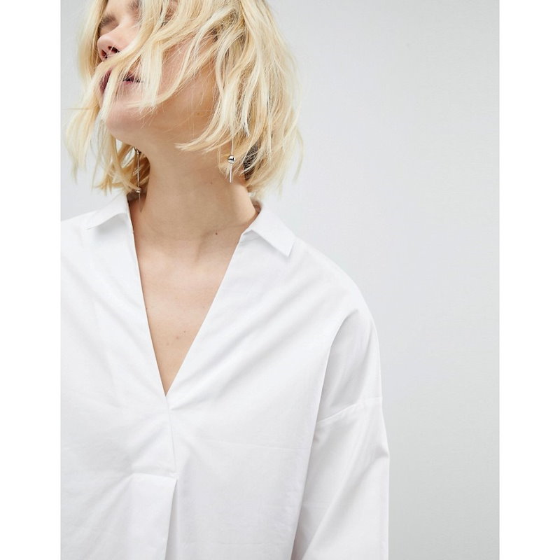 ホイッスルズ レディース トップス ブラウス・シャツ【Whistles Lola Shirt】White ホイッスルズ レディース トップス ブラウス・シャツ【Whistles Lola Shirt】White