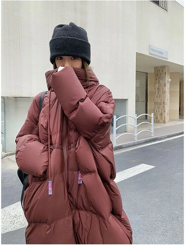 ダウンコート レディース ダウンジャケット 90％ダウン Aライン 帽子付き フード 母親 大きいサイズ 黒 ブラック 厚手 冬服 防寒着 おしゃれ S M L オーバーサイズ 着やせ 20代 30代
