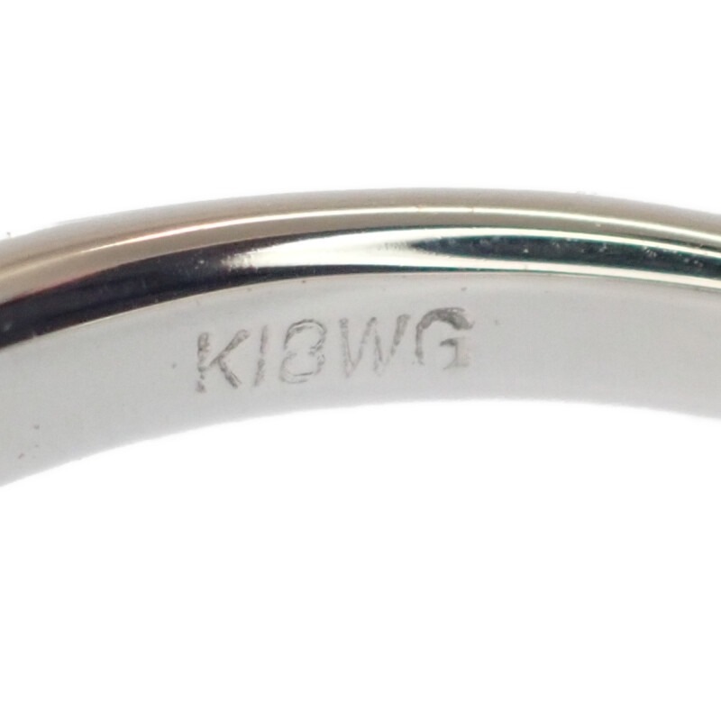 【no brand】デザインジュエリー リボンモチーフ リング K18ホワイトゴールド 11号 ダイヤモンド レディース 【no brand】デザインジュエリー リボンモチーフ リング K18ホワイトゴールド 11号 ダイヤモンド レディース