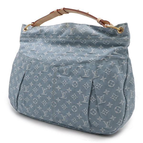 【本日発送】Louis Vuitton デニム モノグラム ショルダーバッグ Qoo10] Louis Vuitton モノグラムデニム デイリーGM ショルダ