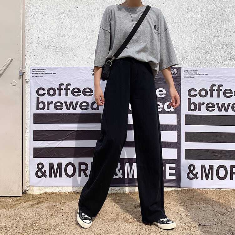 パンツ ボトム デニム パンツ Gパン ワイド パンツ ハイウエスト カラーデニム モノトーン コットン ストレート 綿 美脚 動きやすい 韓国 ヒップアップ 流行り かわいい 可愛い