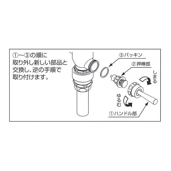 TOTO トイレ補修パーツ 押棒部 THY326 - トイレ用品