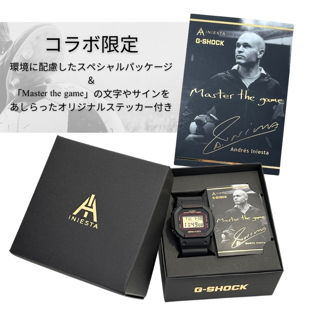 Gショック 限定モデル デジタル 腕時計 手表 メンズ 20気圧防水 イニエスタ コラボモデル ジーショック コラボウォッチ サッカー好き プレゼント 大人 男性 カシオ G-SHOCK ポイント消化