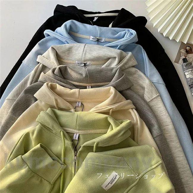 パーカー レディース 薄い スウェットパーカー プルオーバーパーカー プルオーバー 前ジップパーカー レディース トップス アウター レディース 女性 長袖 フー パーカー レディース 薄い スウェットパーカー プルオーバーパーカー プルオーバー 前ジップパーカー レディース トップス アウター レディース 女性 長袖 フー