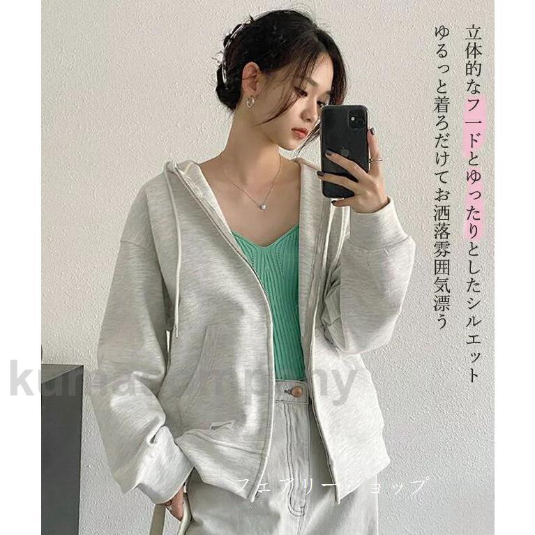 パーカー レディース 薄い スウェットパーカー プルオーバーパーカー プルオーバー 前ジップパーカー レディース トップス アウター レディース 女性 長袖 フー パーカー レディース 薄い スウェットパーカー プルオーバーパーカー プルオーバー 前ジップパーカー レディース トップス アウター レディース 女性 長袖 フー