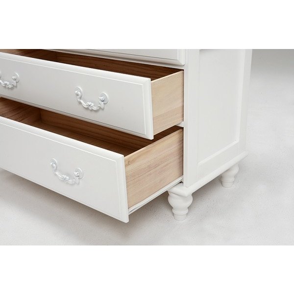 ガーリー調 5段 チェスト フェミニン 飾り棚 ボード 収納 タンス コンパクト チェスト お姫様風 ガーリー調 5段 チェスト フェミニン 飾り棚 ボード 収納 タンス コンパクト チェスト お姫様風