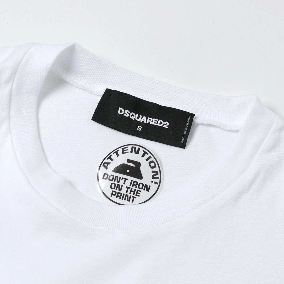 DSQUARED2 ディースクエアード S79GC0010 S23009 Icon Mini Logo T-Shirt 半袖 Tシャツ カットソー クルーネック ちびロゴT コットン 100 メンズ