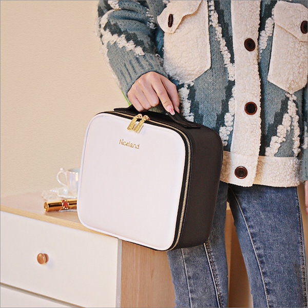 Qoo10] メイクボックス 鏡付き LEDライト ラ