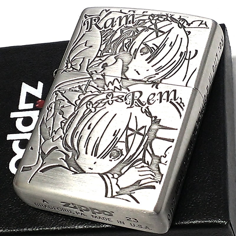 ZIPPO Re:ゼロから始める異世界生活 レム ラム ジッポ ライター リゼロ 3面加工 ロゴ アニメ キャラクター 可愛い メンズ 彫刻 シルバー かわいい 銀 レディース プレゼント ギフト ZIPPO Re:ゼロから始める異世界生活 レム ラム ジッポ ライター リゼロ 3面加工 ロゴ アニメ キャラクター 可愛い メンズ 彫刻 シルバー かわいい 銀 レディース プレゼント ギフト