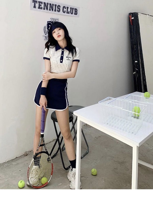 ２点テニス Tシャツ とスカート Amazon | [ユケ二ー] レディース テニスウェア 半袖 上下セット