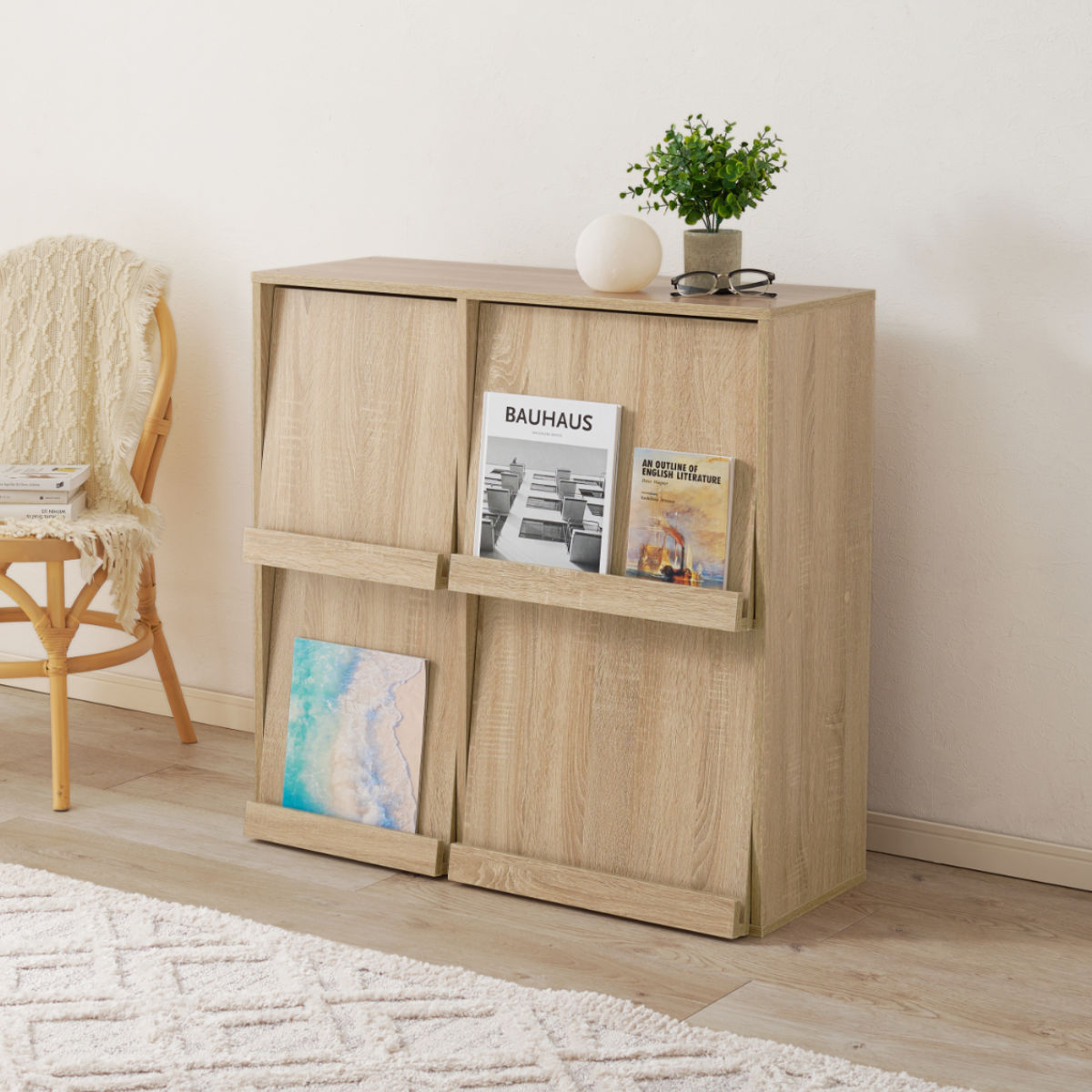 フラップ ディスプレイラック 幅85cm 2列2段 連結可能 ラック 棚 ディスプレイ フラップ扉 A4対応 収納 本棚 大容量 薄型 隠す収納 ブラウン ナチュラル ホワイトウォッシュ フラップ ディスプレイラック 幅85cm 2列2段 連結可能 ラック 棚 ディスプレイ フラップ扉 A4対応 収納 本棚 大容量 薄型 隠す収納 ブラウン ナチュラル ホワイトウォッシュ