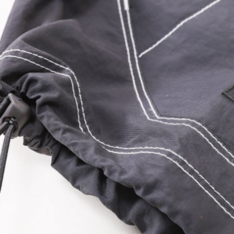 [Juans] オーバーフィットストリングステッチカラーショートスリーブアノラックPWJP2146