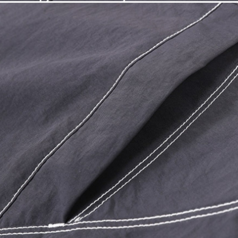 [Juans] オーバーフィットストリングステッチカラーショートスリーブアノラックPWJP2146