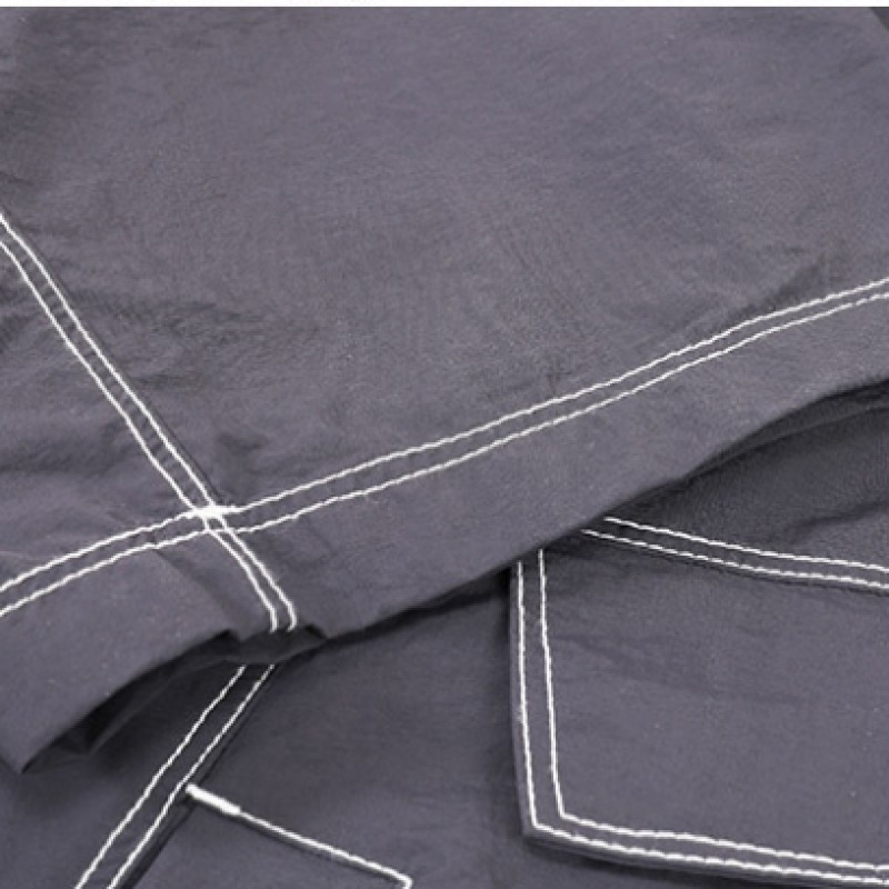 [Juans] オーバーフィットストリングステッチカラーショートスリーブアノラックPWJP2146