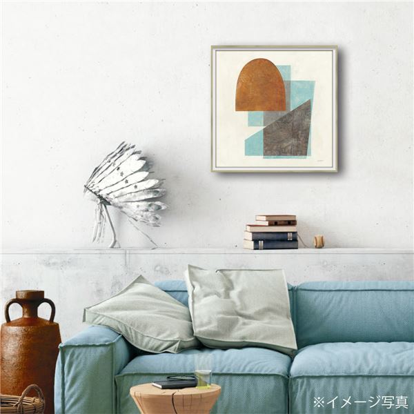 ユーパワー アブストラクトコレクション Gel加工 アートフレーム マイク/シック「クインテット ターコイズ」