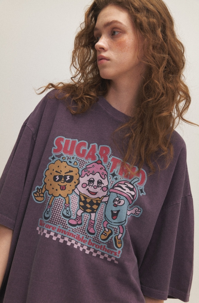 CPGN STUDIO】 Sugar Trio Pigment Short Sleeve Tee Tシャツ
