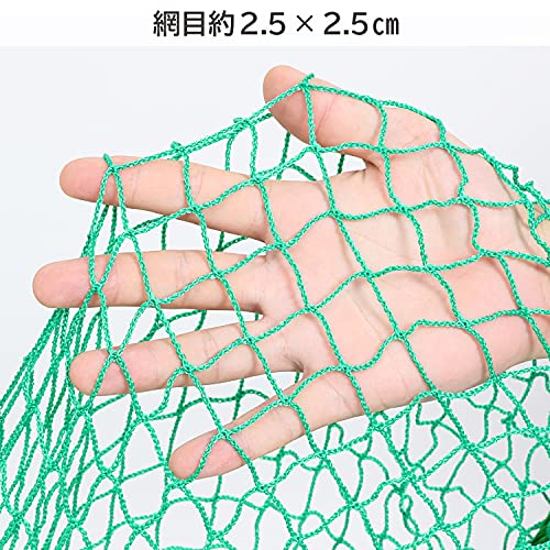 アストロ グリーンネット 25mm目 5m*5m ケース付き 養生ネット 防鳥ネット アニマルネット