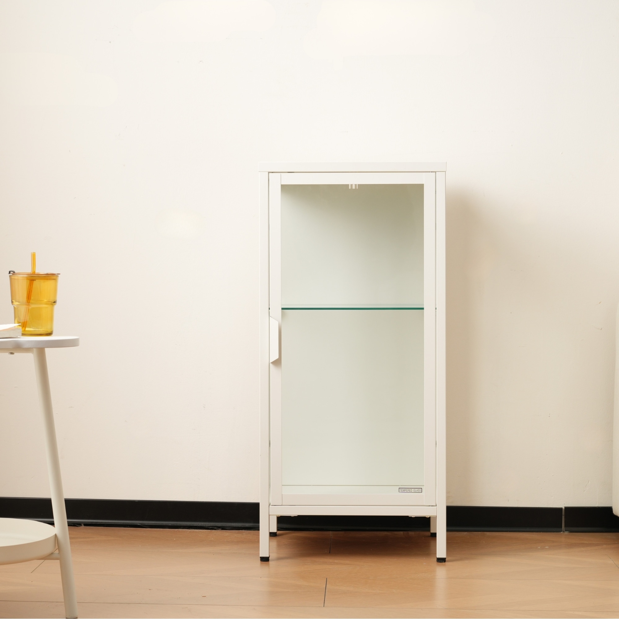 コレクションケース コレクションシェルフ ガラスディスプレイキャビネット おしゃれ 棚高さ調節可能 強化ガラス サイズ:幅40*奥行35*高さ86CM ホワイト コレクションケース コレクションシェルフ ガラスディスプレイキャビネット おしゃれ 棚高さ調節可能 強化ガラス サイズ:幅40*奥行35*高さ86CM ホワイト