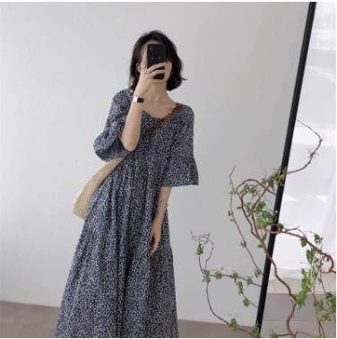デート フレア キュート 旅行 袖あり スクエアバック ロング丈 ママ レディース ラブリー ストレート おしゃれ 夏 エレガント 五分袖 ガーリー ワンピース ラウンドネック ボリューム袖 お出かけ デート フレア キュート 旅行 袖あり スクエアバック ロング丈 ママ レディース ラブリー ストレート おしゃれ 夏 エレガント 五分袖 ガーリー ワンピース ラウンドネック ボリューム袖 お出かけ