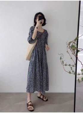 デート フレア キュート 旅行 袖あり スクエアバック ロング丈 ママ レディース ラブリー ストレート おしゃれ 夏 エレガント 五分袖 ガーリー ワンピース ラウンドネック ボリューム袖 お出かけ デート フレア キュート 旅行 袖あり スクエアバック ロング丈 ママ レディース ラブリー ストレート おしゃれ 夏 エレガント 五分袖 ガーリー ワンピース ラウンドネック ボリューム袖 お出かけ