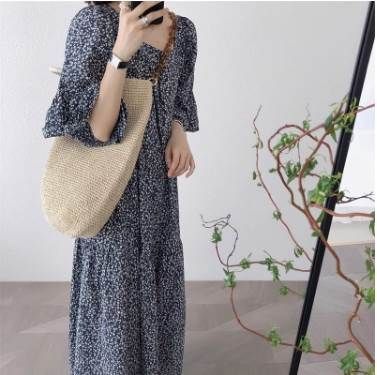 デート フレア キュート 旅行 袖あり スクエアバック ロング丈 ママ レディース ラブリー ストレート おしゃれ 夏 エレガント 五分袖 ガーリー ワンピース ラウンドネック ボリューム袖 お出かけ デート フレア キュート 旅行 袖あり スクエアバック ロング丈 ママ レディース ラブリー ストレート おしゃれ 夏 エレガント 五分袖 ガーリー ワンピース ラウンドネック ボリューム袖 お出かけ