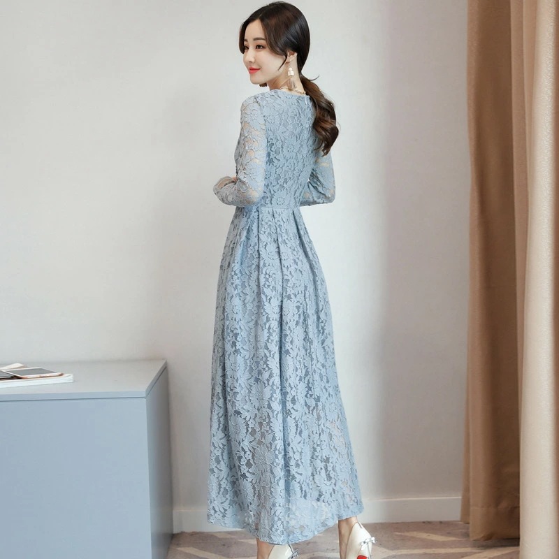 【即納】パーティードレス 結婚式 ワンピース ロング丈 総レース 刺繍 ワンピース パーティードレス ロング 大きいサイズ 入園式 二次会 謝恩会 同窓会 服装 発表会 大人 フォーマル お呼ばれ 長