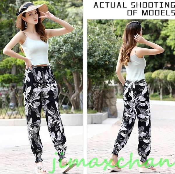 サマー 夏/薄手/タイパンツ ウエストゴム 柄パンツ アラジンパンツ ハーレム エスニック ったり ダンス ロングパンツ 長ズボン サマー 夏/薄手/タイパンツ ウエストゴム 柄パンツ アラジンパンツ ハーレム エスニック ったり ダンス ロングパンツ 長ズボン