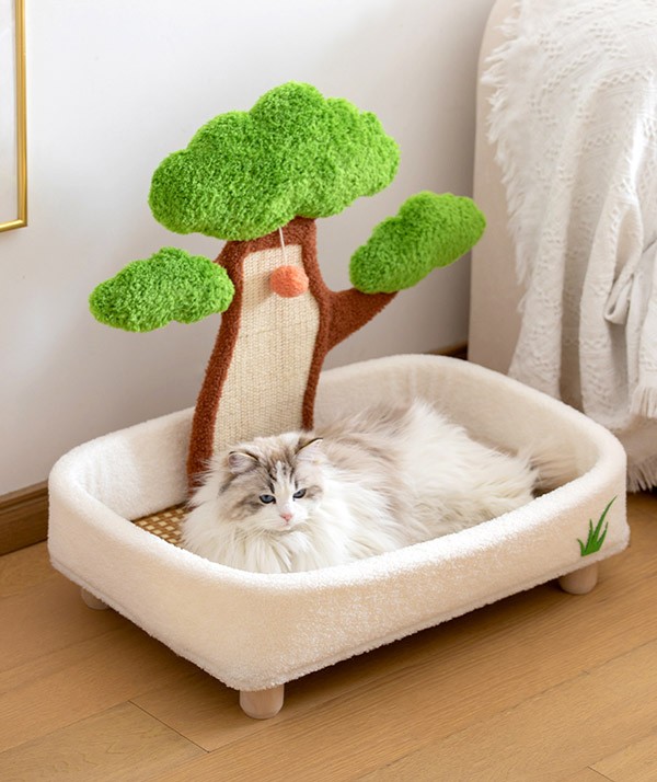 猫用 ペットベッド 小型犬 爪とぎ オールシーズン もこもこ ペットソファ 麻 おしゃれ 可愛い シンプル ねこ ネコ 子猫 つめとぎ 爪研ぎ 爪みがき ペットソファー クッション ペットマット ペッ