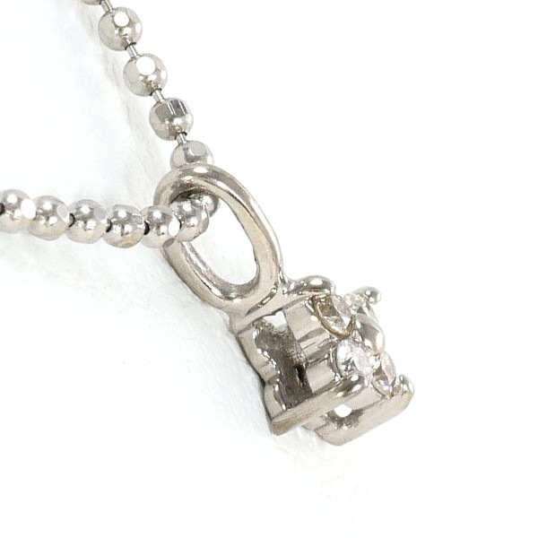 K18 18金 WG ホワイトゴールド ネックレス ダイヤ 0.05 約50cm ジュエリー 中古 K18 18金 WG ホワイトゴールド ネックレス ダイヤ 0.05 約50cm ジュエリー 中古