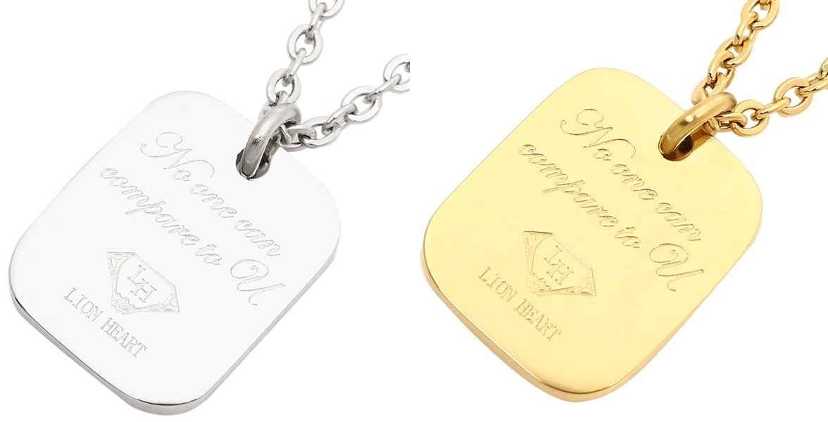 新品 2本 セット ペア LION HEART ネックレス 04N157S 04N157SG