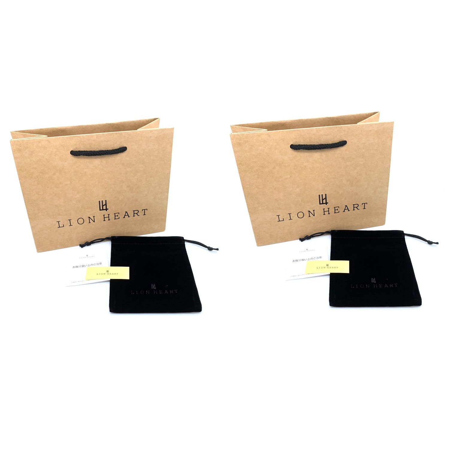 新品 2本 セット ペア LION HEART ネックレス 04N157S 04N157SG