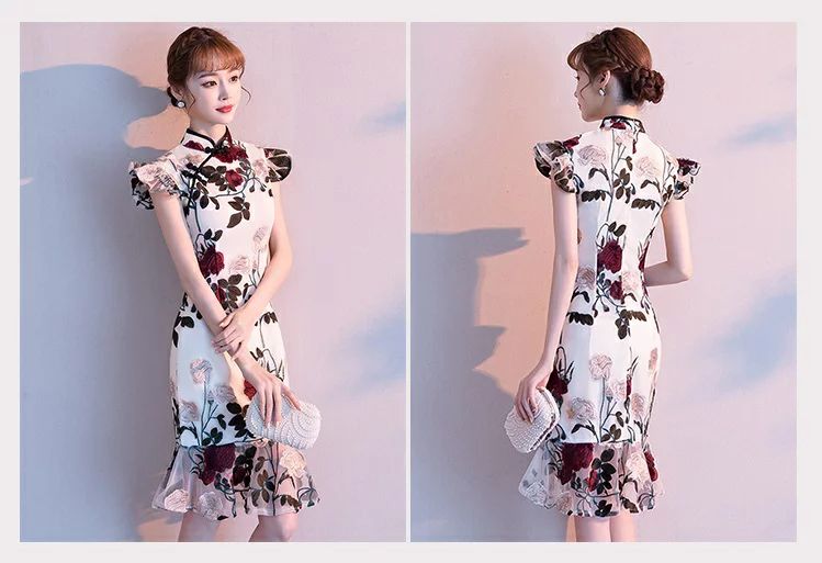 【2枚購入で2OO円OFF】チャイナドレス 「XS~XXL」きれいめ 立ち襟 フェミニン チャイナ風ワンピース 春夏 夏 レディース ロングワンピース 膝丈 パーティードレス フォーマル お出かけ お 【2枚購入で2OO円OFF】チャイナドレス 「XS~XXL」きれいめ 立ち襟 フェミニン チャイナ風ワンピース 春夏 夏 レディース ロングワンピース 膝丈 パーティードレス フォーマル お出かけ お