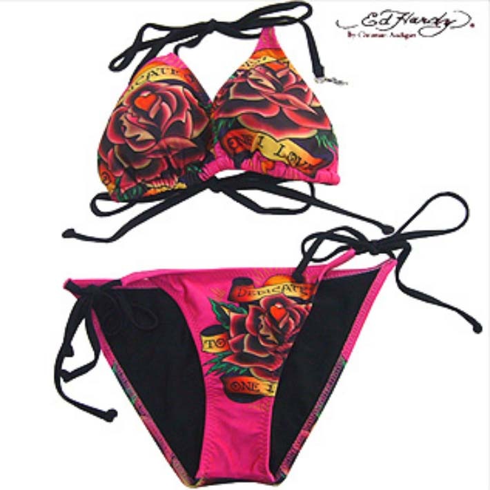 ed hardy 水着 Ed Hardy エドハーディー ビキニ セパレート 水着 派手カワ
