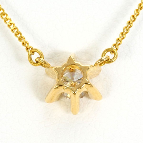 K18 18金 YG イエローゴールド ネックレス ダイヤ 0.23 鑑別書 ジュエリー 中古 K18 18金 YG イエローゴールド ネックレス ダイヤ 0.23 鑑別書 ジュエリー 中古