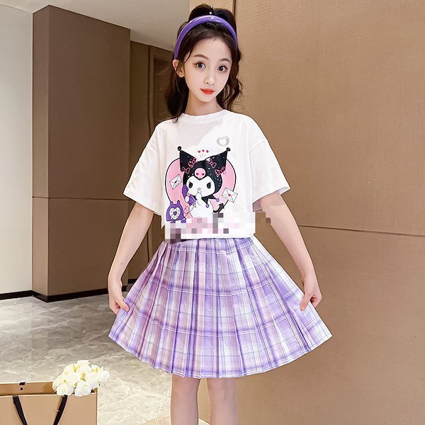 クロミ スカート チュチュ 夏の新着 ギフト サンリオクロミ クロミ ちゃん ミニスカート 半袖 シナモン メロティ キッズ服