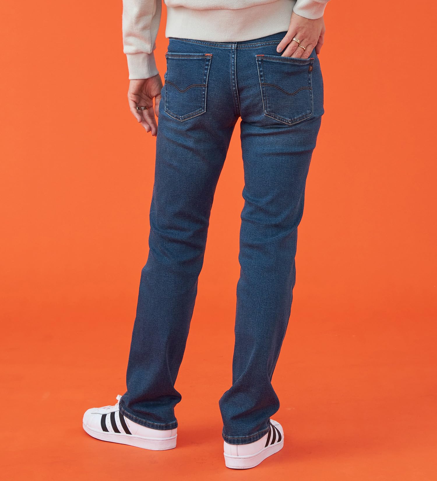 [シーセブンティーン] BODY FIRE ストレートデニムパンツ【暖】 レディース D.USED