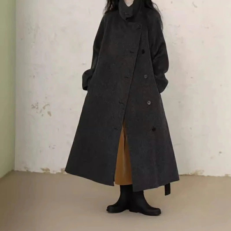 チェスターコート トレンチコート ロングコート ウールコート ラシャコート アウター メンズ 厚手 無地 ゆったり 羽織 防風防寒 年冬新作 [YJSO] チェスターコート ウール コート ボタン レディース ウールコート ダブルフェイス ミドル丈 コートジャケット ポケッ YJSO]  コート ロングコート トレンチコート レディース チェスターコート 無地 アウター ジャケット ミドル丈 長袖 厚手 チェスターコート ロングコート