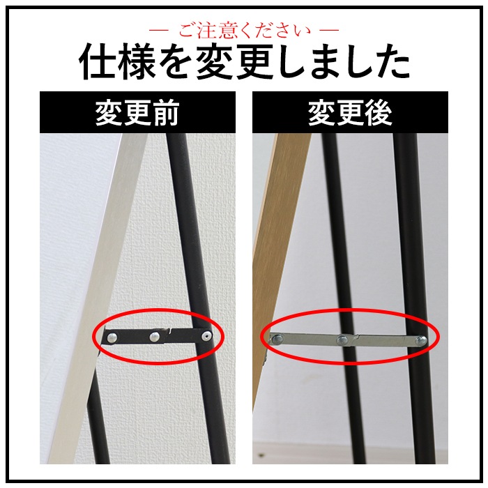 ミラー面が大きいスタンドミラー ゴールド／鏡 壁掛け 全身 アルミフレーム 幅50cm 飛散防止加工