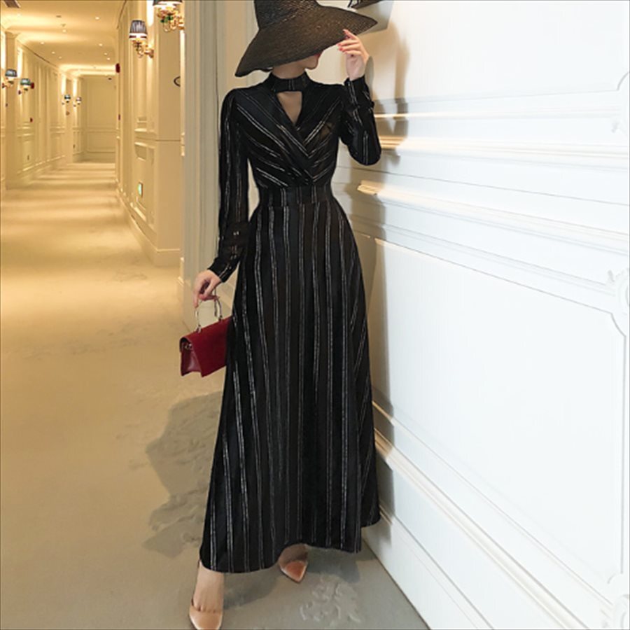 ロングドレス ドレス dress 衣装 ワンピース パーティードレス パーティドレス 袖あり 長袖 Vネック Aライン フレア 大人可愛い きれいめ シンプル カジュアル シック ロングドレス ドレス dress 衣装 ワンピース パーティードレス パーティドレス 袖あり 長袖 Vネック Aライン フレア 大人可愛い きれいめ シンプル カジュアル シック