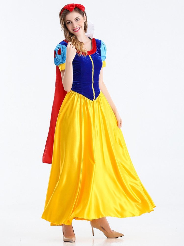 白雪姫スカート成人髪飾りハロウィーンcos化粧舞踏会衣装舞台劇演出服 白雪姫スカート成人髪飾りハロウィーンcos化粧舞踏会衣装舞台劇演出服