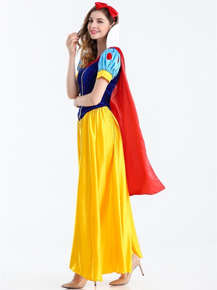 白雪姫スカート成人髪飾りハロウィーンcos化粧舞踏会衣装舞台劇演出服 白雪姫スカート成人髪飾りハロウィーンcos化粧舞踏会衣装舞台劇演出服