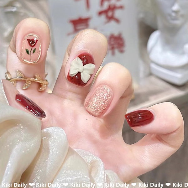 ❤️専用❤️ネイルチップ ネイルチップ ファション 華やか 成人式 簡単 のり貼るだけ 可愛い