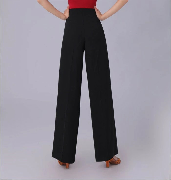 ダンスパンツ レディース ワイド パンツ ラテンダンスパンツ モダン 社交ダンス 練習着 ロング 薄手 ゆったり 長ズボン ダンス ボトムス 演出服 着痩せ 大きいサイズ有 赤 黒 白Ｓ-3XL