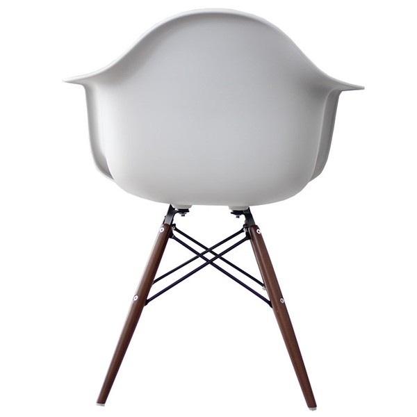 チェア 椅子 イームズ アームシェルチェア DAW 艶無しマット おしゃれ 完成品 ダイニングチェア デスクチェア 座面高さ45cm アイスグレー