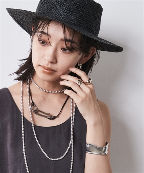 ネックレス 大きいサイズ スモーキーシルバーロングネックレス 長め設計 シックスタイル ネックレス 大きいサイズ スモーキーシルバーロングネックレス 長め設計 シックスタイル