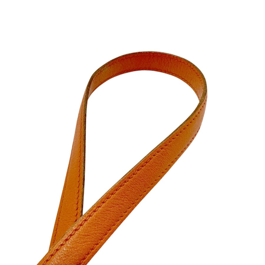 HERMES - エルメス HERMES ショルダーストラップ ボリード用 ケリー用 レザー オレンジ ゴールド ユニセックス 送料無料【中古】 z3215 エルメス HERMES ショルダーストラップ ボリード用 ケリー用