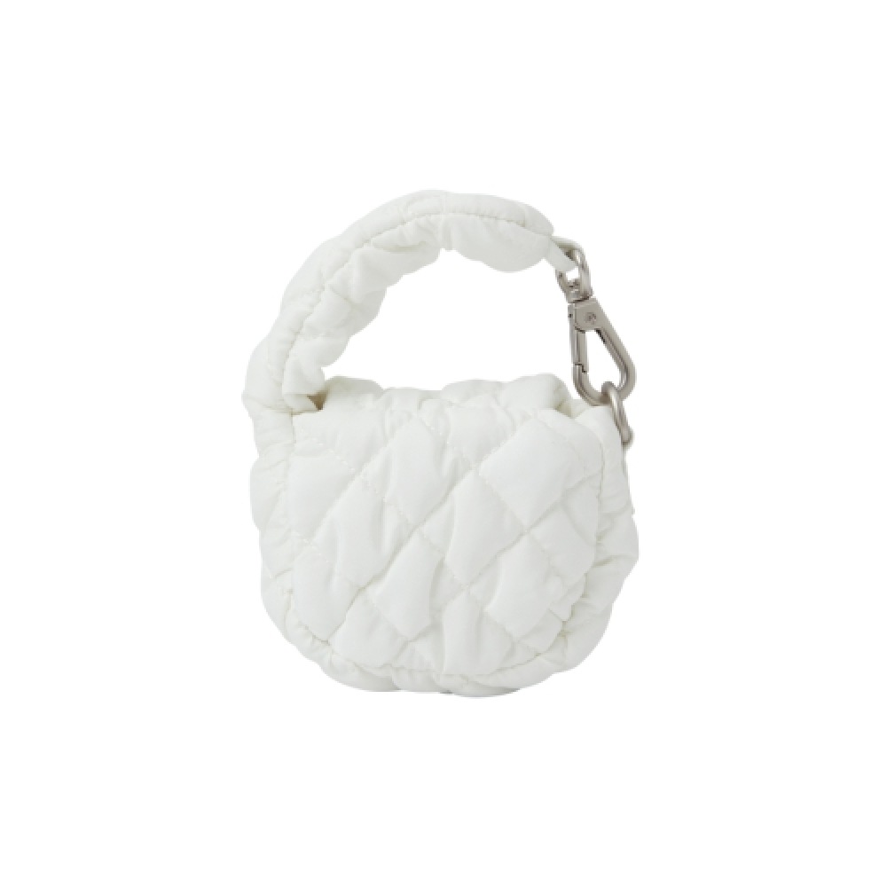 NERDY スタンプミニキルトバッグアイボリー NERDY スタンプミニキルトバッグアイボリー