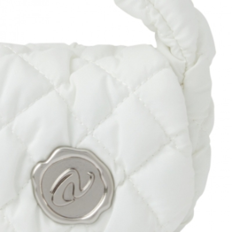 NERDY スタンプミニキルトバッグアイボリー NERDY スタンプミニキルトバッグアイボリー