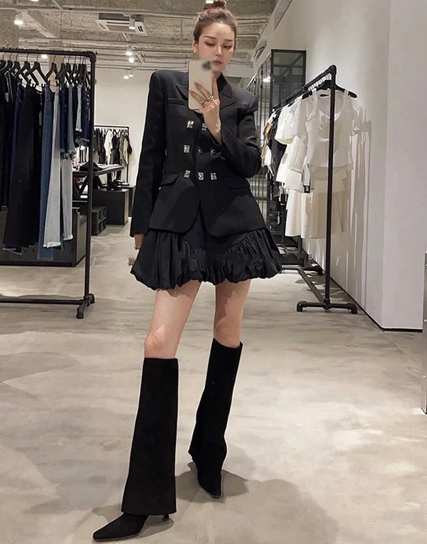 美脚ロングブーツ ニーハイブーツ 美脚 ストレッチ 厚底 ロング 疲れない ダンス ブーツ ハイヒール ピンヒール スエード 美脚 オフィス 通勤 痛くない 歩きやすい cs092s1s1c6