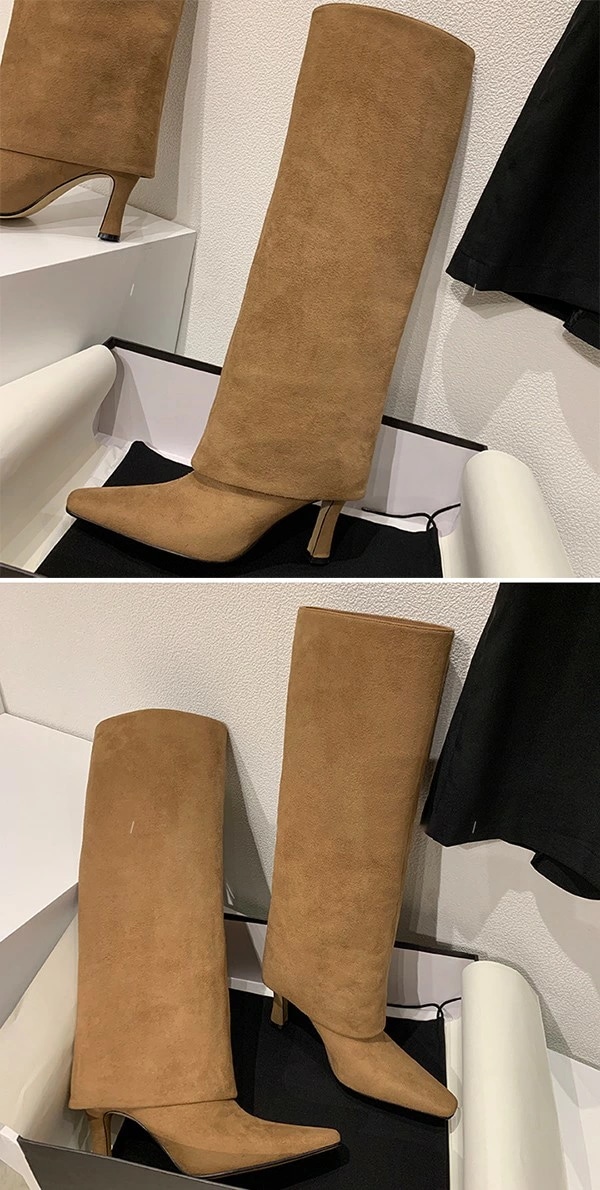 美脚ロングブーツ ニーハイブーツ 美脚 ストレッチ 厚底 ロング 疲れない ダンス ブーツ ハイヒール ピンヒール スエード 美脚 オフィス 通勤 痛くない 歩きやすい cs092s1s1c6